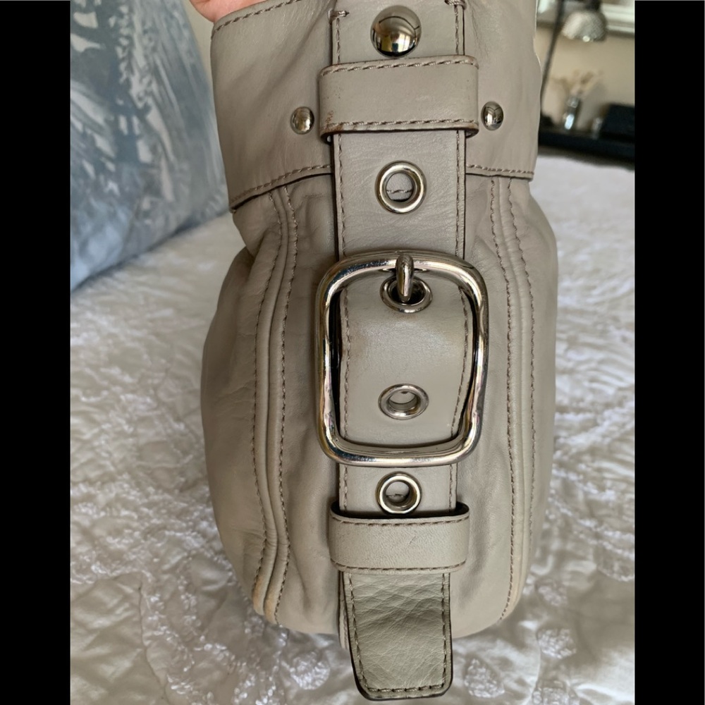 Coach Beige Leather Hobo - Picture 4 of 9